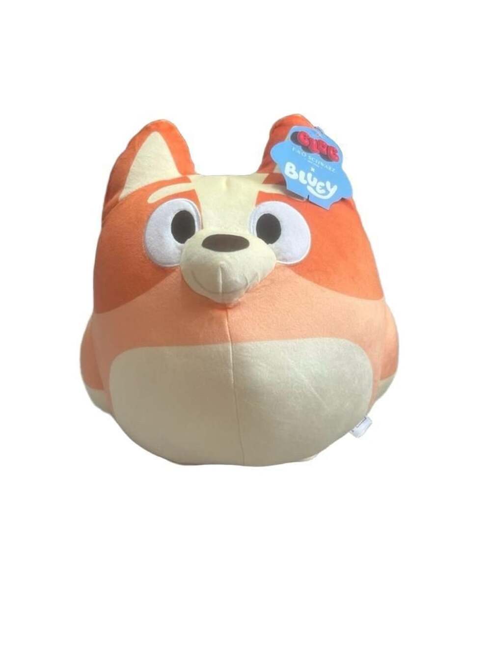 FAO Schwarz x Bluey Bingo Blob Round Stuffed Plush Toy-10 in